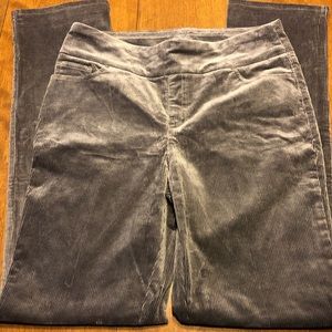 Women’s D&Co Grey Corduroy Stretch Jeans, Size 12T
